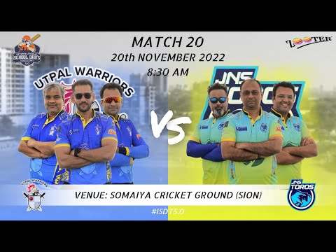 UTPAL WARRIORS VS JNS TOROS | INTERNATIONAL SCHOOL DAD'S 5.0 2022 MATCH 20 | DAY 10