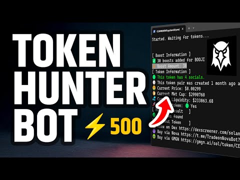 Solana Hunter Sniper Bot | Track boosted tokens
