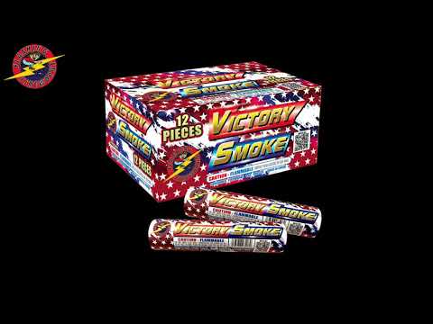FF6039 Flashing Fireworks Victory Smoke Red White and Blue