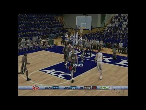 College Hoops 2K6 Xbox 360 Gameplay - D-Fence