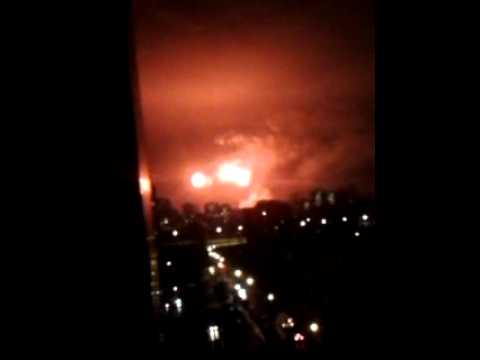 Beautiful salute in Moscow on Day of Defender of Homeland 2015