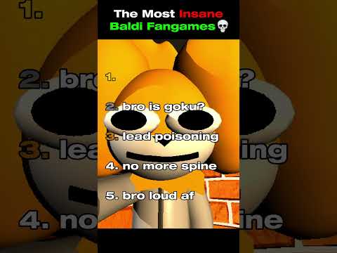 The Most Insane Baldi Fangames 💀💀💀 #baldi #baldisbasicsmods