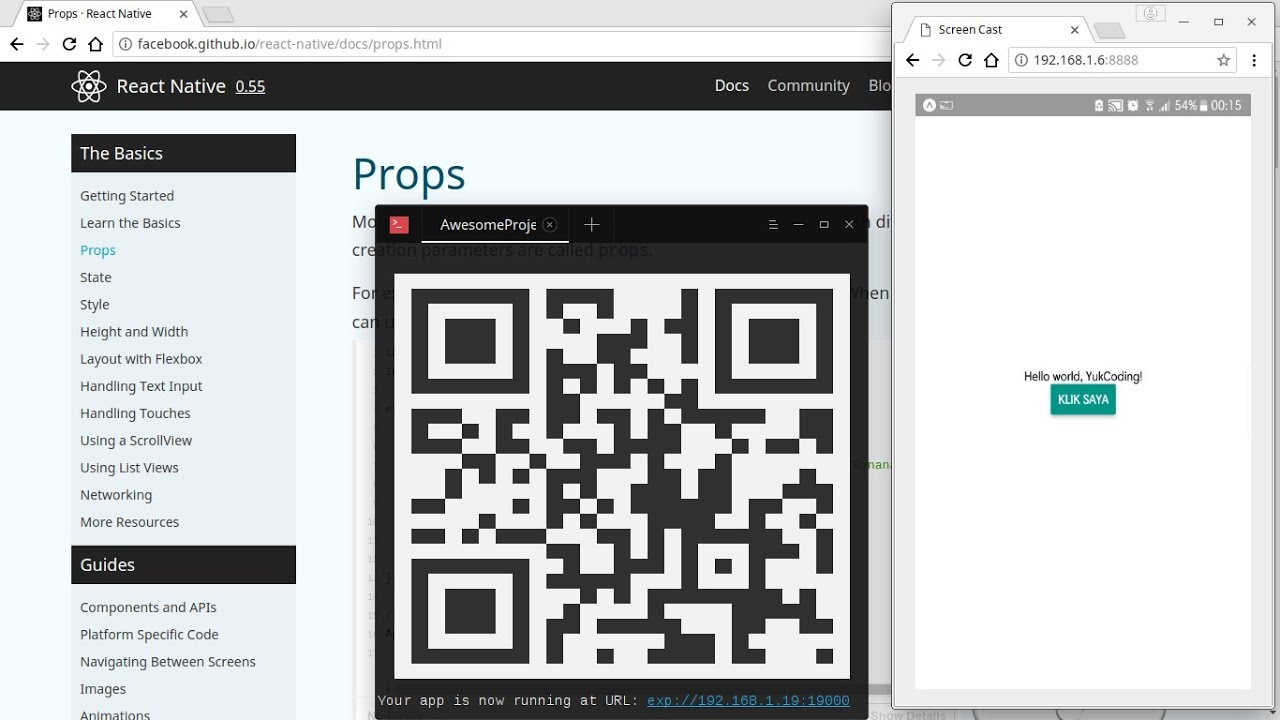 Membuat Aplikasi Android / iOS dengan React Native + Expo