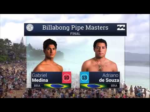 Surf - Adriano de Souza x Gabriel Medina - Final PipeMasters 2015