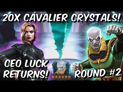 20x 6 Star Vision Aarkus Cavalier Crystal Opening Round #2 CEO Luck! - Marvel Contest of Champions