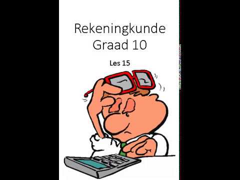 REKENINGKUNDE GRAAD 10: 29 Mei 2020 - periode 5 (29105)