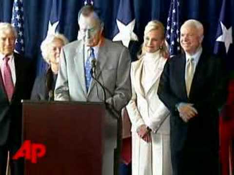 Former President Bush Endorses McCain