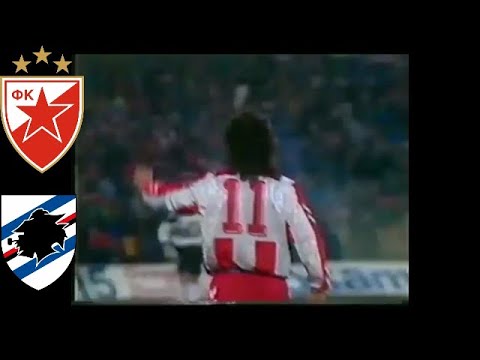 Siniša Mihajlovic Estrella Roja vs Sampdoria | #UCL 1991-92  🔴⚪🔴⚪🔴