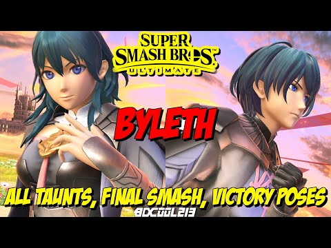 All Byleth Taunts & Final Smash | Super Smash Bros Ultimate (Switch)