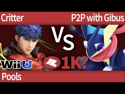 TLOC $1K Smash 4 - Critter (Ike) vs P2P with Gibus (Greninja) - Pools