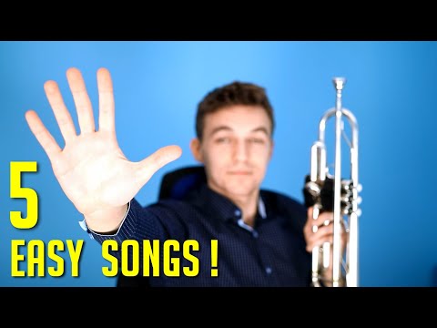 5 EASY Songs on TRUMPET ! (For Beginners)