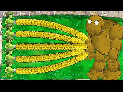 PVZ PC Fusion Challenge!! Girl Gatling Cob Cannon VS Dr. Zombies Tall-nut | PVZ 2 #84