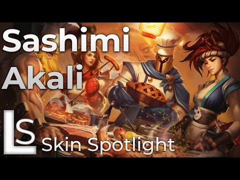 Sashimi Akali - Skin Spotlight - League of Legends