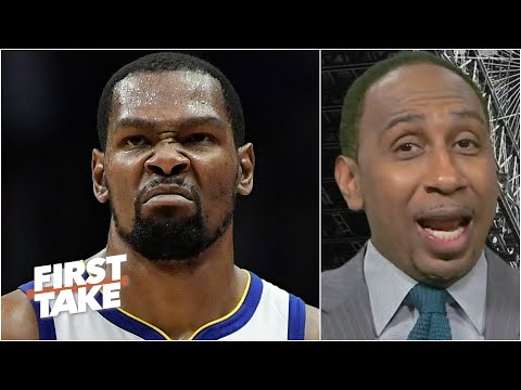 斯蒂芬-A.對凱文-杜蘭特的季後賽數據心存敬畏｜第一時間報道 (Stephen A. is in awe of Kevin Durant's playoff stats | First Take)