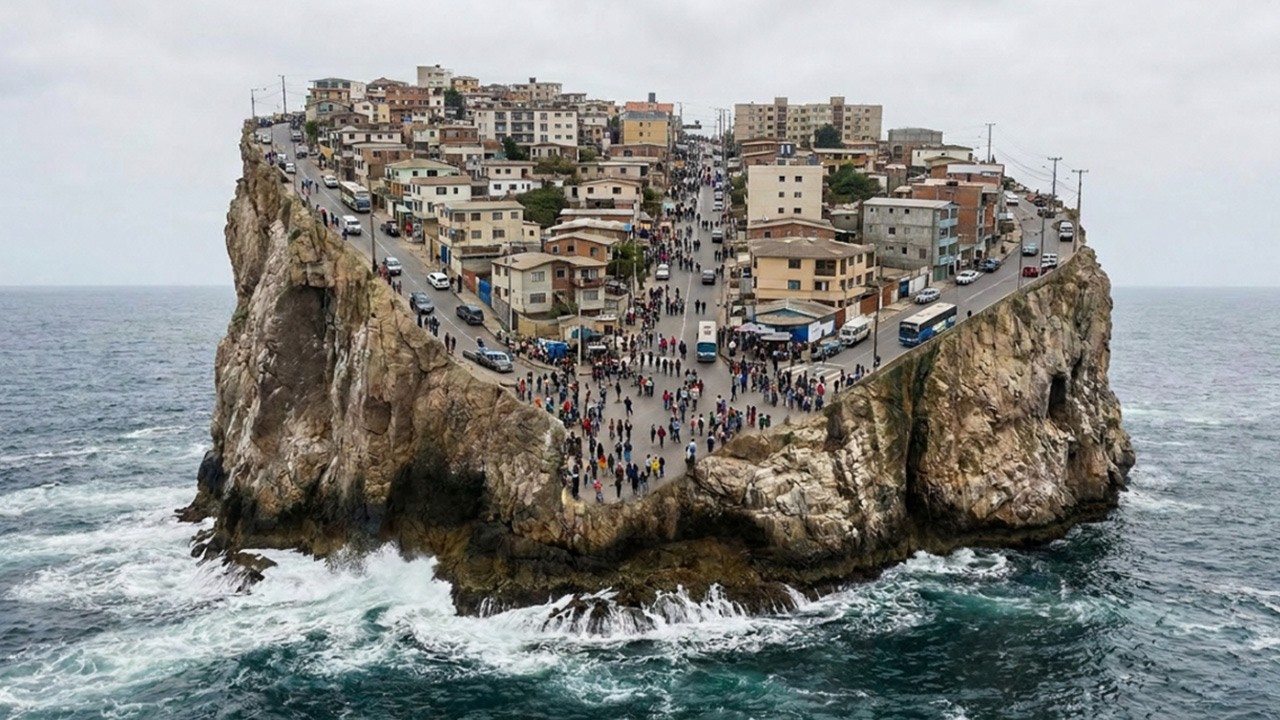 Pusieron A Cien Mil Personas En Una Roca Gigante En Pleno Océano Sin Recursos, Y Esto Es Lo Que Pasó