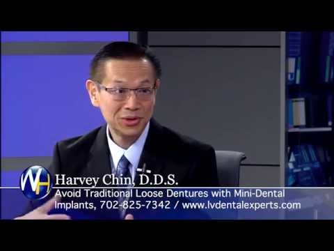 No More Loose Dentures with Mini-Dental Implants with Las Vegas Dentist Harvey Chin, DDS