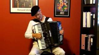 Video thumbnail for Pink Panther Theme on the Roland FR-7x Virtual Accordion by Richard Noel