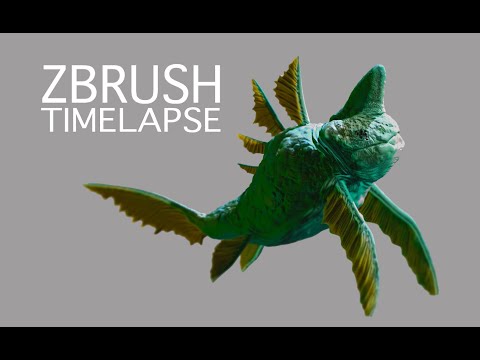 ZBrush Timelapse - Sculpting a Sea Creature.