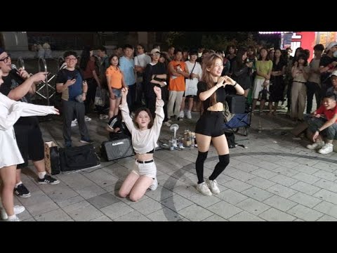 20190801 홍대 버스킹 공연 댄스팀 클락 막내 방서영 달리