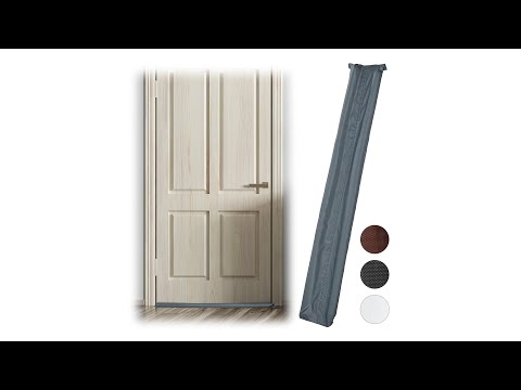 Zugluftstopper für Türen Schwarz - Braun - Textil - 90 x 3 x 14 cm