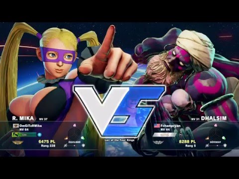 SFV - Filipino Champ (Dhalsim) Vs OmgItzRMika (R.Mika)