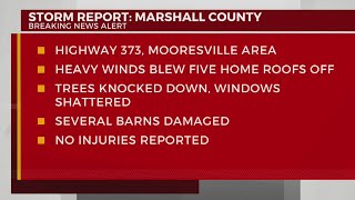 Storm damage reported in Marshall County