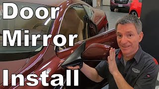 Installing a Door Mirror on an Aston Martin DB9