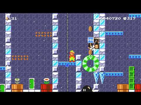 ★Superball/Fireflower Icecastle★ by Lionaris 🍄 Super Mario Maker 2 🍄 No Commentary 1cd
