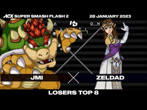 JMi (Bowser) vs Zeldad (Zelda) - Losers Top 8 - H/D SALVATION (Partial Set)