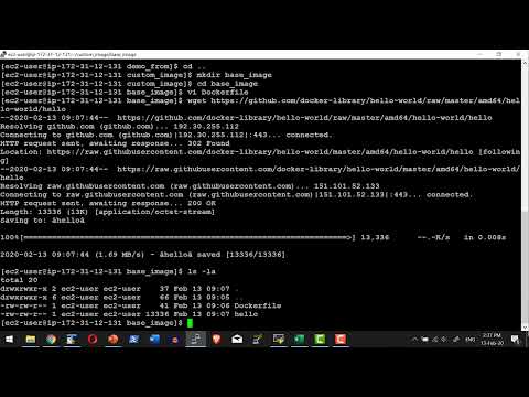 Docker Container Image Build FROM Base Image - Video 22