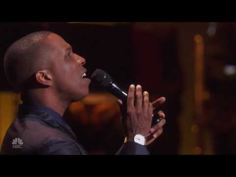 Leslie Odom Jr. sings "Autumn Leaves" at "Tony Bennett Celebrates 90" w Michael O. Mitchell on piano