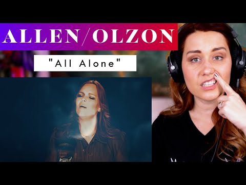 "All Alone" listening to a crazy amazing collab! Vocal ANALYSIS of Russell Allen & Anette Olzon!