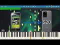 OVER THE HORIZON SAMSUNG RINGTONE HISTORY IN SYNTHESIA Galaxy S S20
