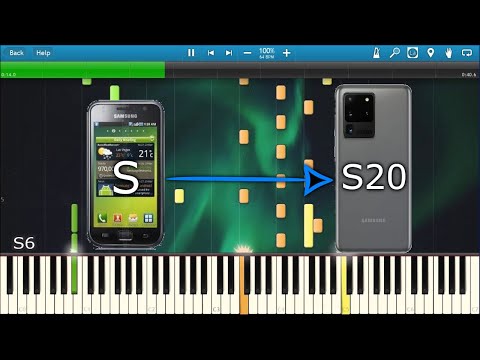 OVER THE HORIZON SAMSUNG RINGTONE HISTORY IN SYNTHESIA [Galaxy S-S20]