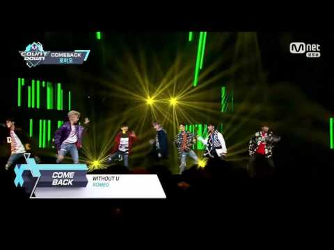 [1080p/FULL HD] 170309 ROMEO - WITHOUT U Comeback on Mnet M!Countdown