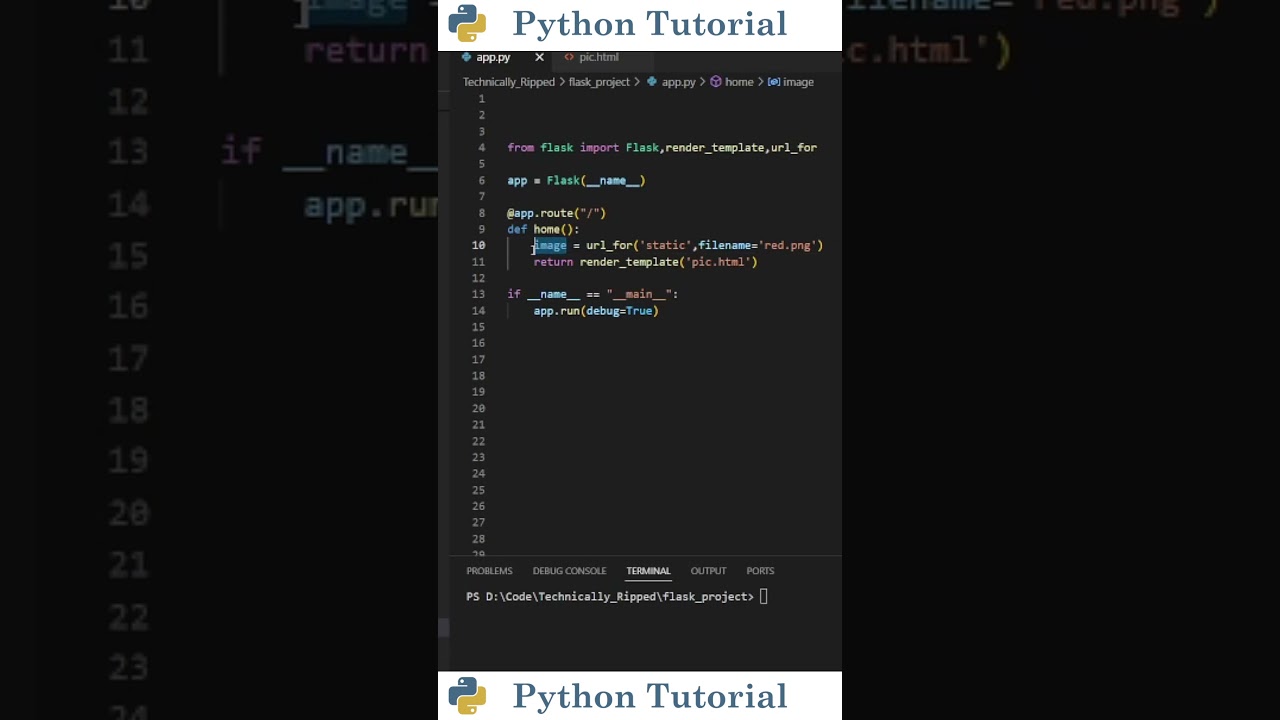 Adding Images To Flask Web App | Python Tutorial