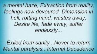 Immolation - Internal Decadence Lyrics