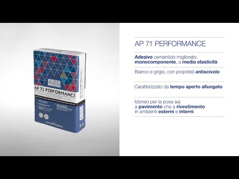 AP 71 PERFORMANCE - Adesivo monocomponente a base cementizia, bianco e  grigio, a | Fassa Bortolo
