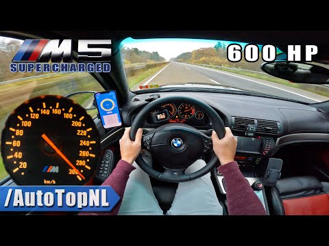 600HP BMW M5 E39 *SUPERCHARGED* on AUTOBAHN [NO SPEED LIMIT] by AutoTopNL