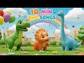 Dinosaur Songs For Kids 10 Minutes Of Fun With Dino ABCs Dancing Roaring Dinos Mini Tunes