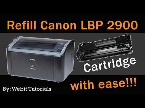 Canon LBP 2900 Toner Refill Tutorial (Easy Method)