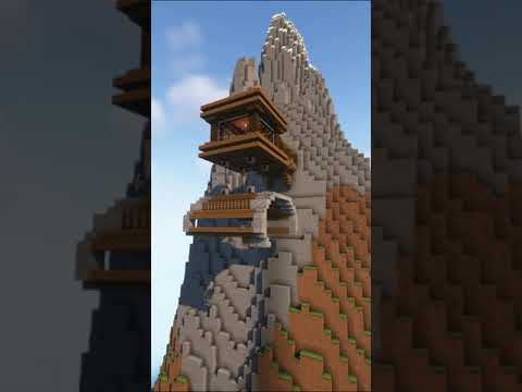 HEROBRINE - Minecraft Mountain House #minecraft #shorts