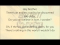 Avicii - Hey Brother (Lyric Video) 