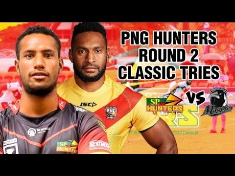 SP PNG Hunters Classic Tries in Round 2 against the South Logan Magpies | My Two Best Tries Scorers.