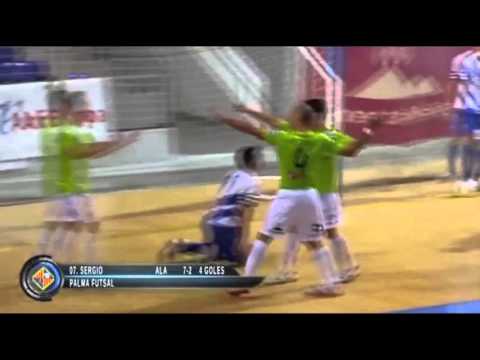 Gol de Sergio (7-2) en el Palma Futsal - Jumilla B. Carchelo