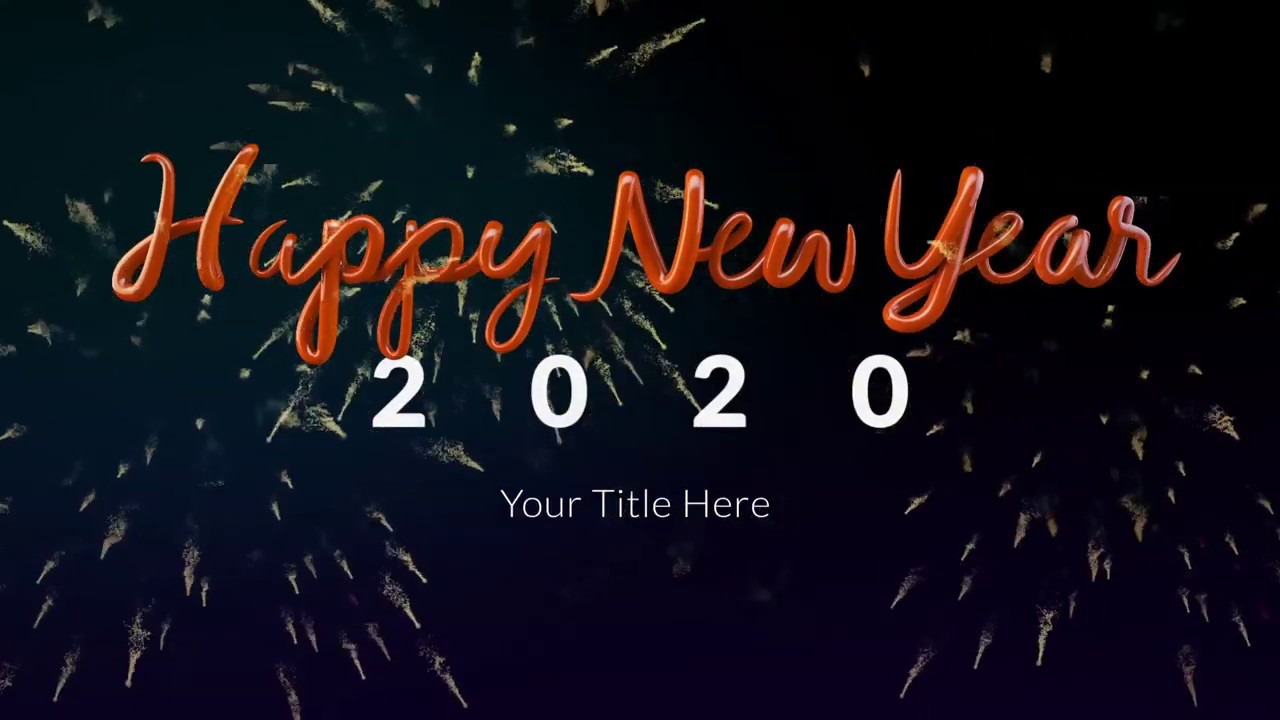 New Year's Elastic Countdown After Effects Template