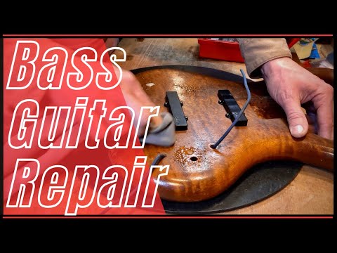 Guitar Maker Skills: Bass-Reparatur eines Schack B2
