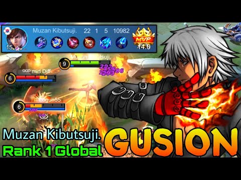 22 Kills Gusion Deadly Fire Daggers! - Top 1 Global Gusion by Muzan Kibutsuji. - Mobile Legends