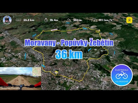 Elektrokolo: cyklotrasa Moravany Popůvky Žebětín