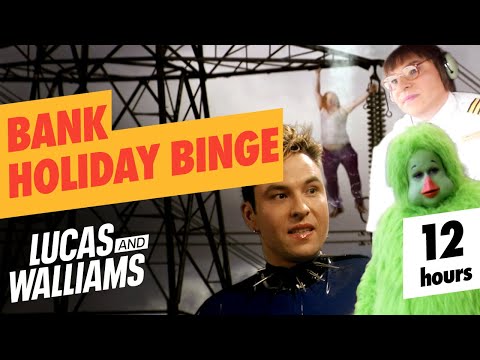 LIVE 🔴 12 Hour Non Stop Bank holiday Binge | Little Britain and Come Fly with Me |Lucas and Walliams